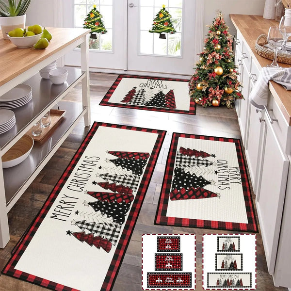 Christmas Plaid Kitchen Floor Mat 2026 - ZenithZephyrShop