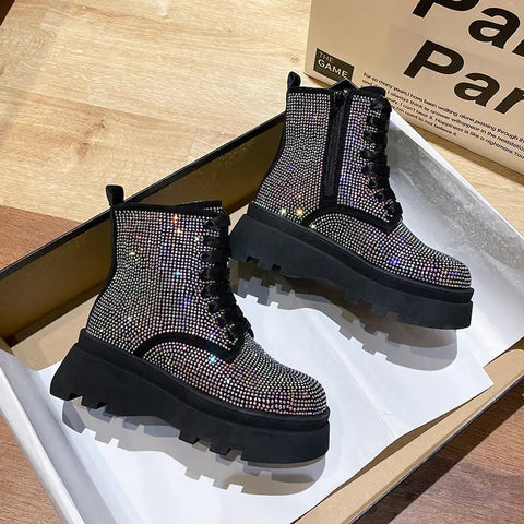 Martin Boots Flat British Style Thick - Soled Short Tubes - ZenithZephyrShop