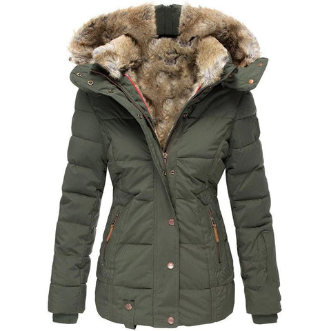 Winter Puffer Jacket with Faux Fur - ZenithZephyrShop
